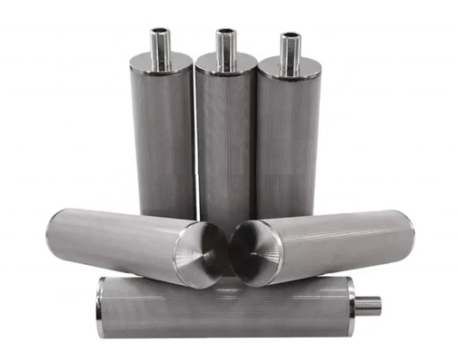 Sintered Filter element 50 Micron 20 Inch 304 Sintered Stainless Steel Fiber 316l Sintered Wire Mesh Filter element Cartridge