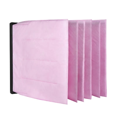 Customized Good Quality F6 F7 F8 Air Handler Filter Bag Fiberglass Factory Price Pocket Filter Bag Glass Fiber Filter