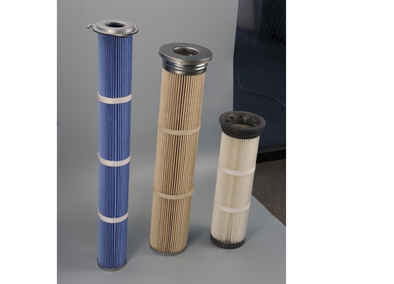 Industrial Customized 250x150 Cartridge Air Filter Element Cotton and Fiberglass Material for Dust Collection