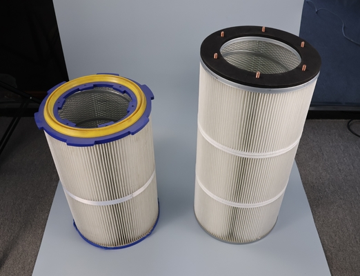 Industrial Customized 250x150 Cartridge Air Filter Element Cotton and Fiberglass Material for Dust Collection